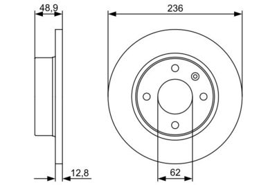 Brake Disc BOSCH 0 986 479 491