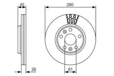 Brake Disc BOSCH 0 986 479 576