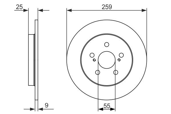 BOSCH 0 986 479 721 Brake Disc