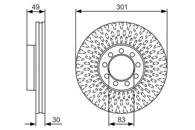 Brake Disc BOSCH 0 986 479 A23