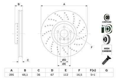 Brake Disc BOSCH 0 986 479 F55