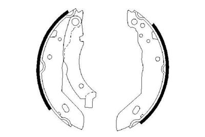 Brake Shoe Set BOSCH 0 986 487 084