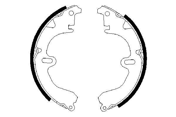 BOSCH 0 986 487 203 Brake Shoe Set