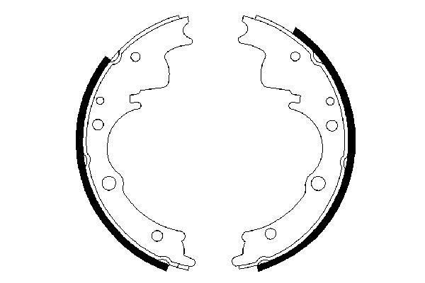 BOSCH 0 986 487 287 Brake Shoe Set