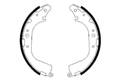 Brake Shoe Set BOSCH 0 986 487 354