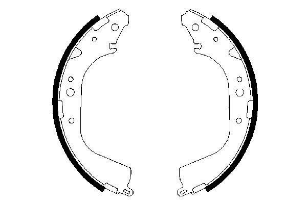 BOSCH 0 986 487 414 Brake Shoe Set