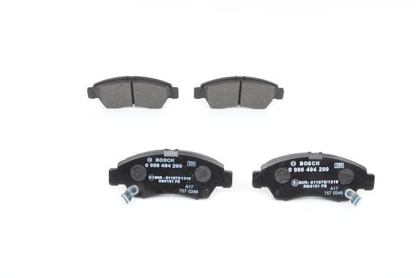 BOSCH 0 986 494 299 Brake Pad Set, disc brake