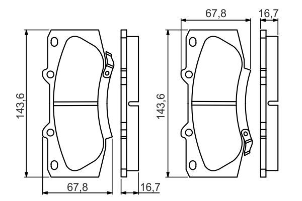 BOSCH 0 986 495 352 Brake Pad Set, disc brake