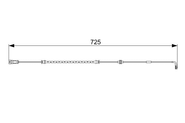 BOSCH 1 987 473 017 Warning Contact, brake pad wear