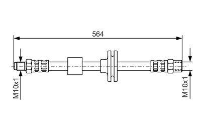 Brake Hose BOSCH 1 987 476 752