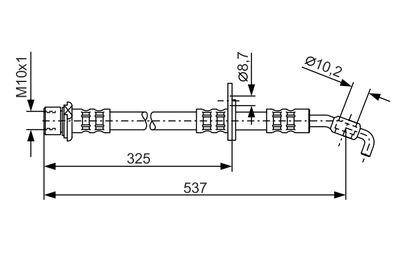 Brake Hose BOSCH 1 987 476 782