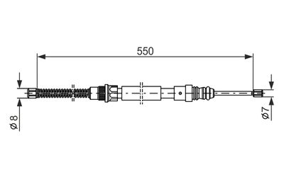 Cable Pull, parking brake BOSCH 1 987 477 147