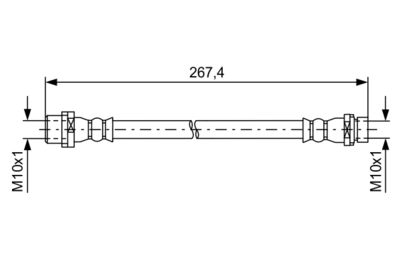 Brake Hose BOSCH 1 987 481 583