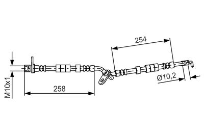 Brake Hose BOSCH 1 987 481 595