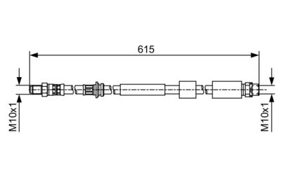 Brake Hose BOSCH 1 987 481 615