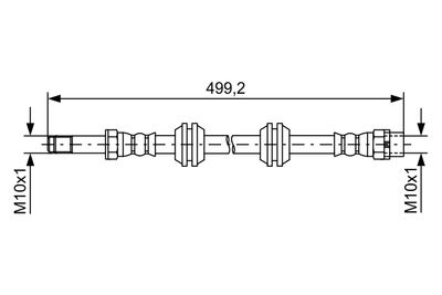 Brake Hose BOSCH 1 987 481 727