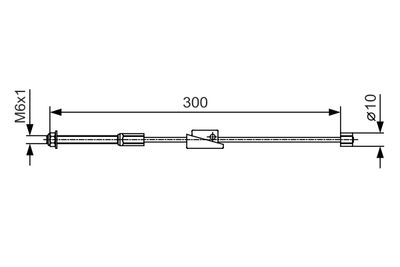 Cable Pull, parking brake BOSCH 1 987 482 132