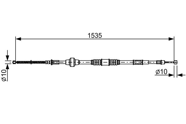 BOSCH 1 987 482 533 Cable Pull, parking brake