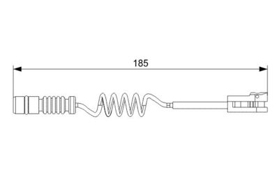 Warning Contact, brake pad wear BOSCH 1 987 473 007