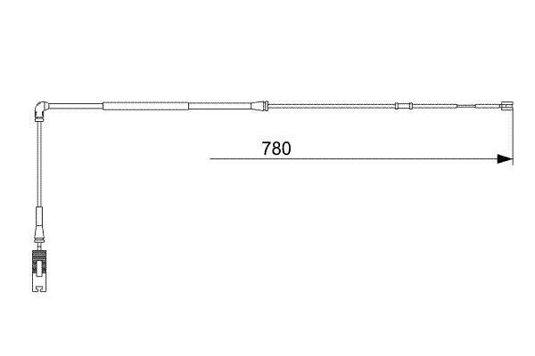 BOSCH 1 987 473 009 Warning Contact, brake pad wear