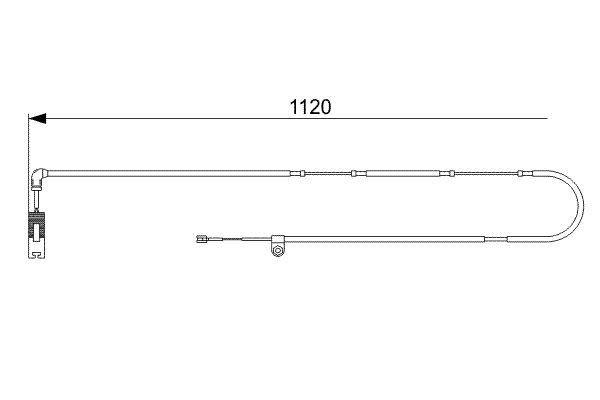 BOSCH 1 987 473 010 Warning Contact, brake pad wear