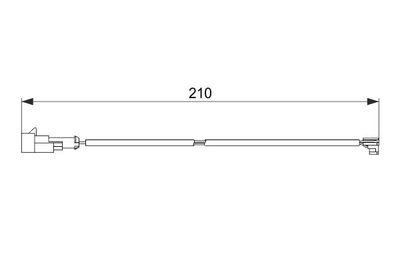 Warning Contact, brake pad wear BOSCH 1 987 474 520