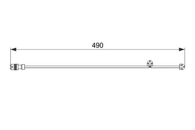 Warning Contact, brake pad wear BOSCH 1 987 474 560
