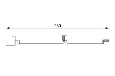 Warning Contact, brake pad wear BOSCH 1 987 474 569