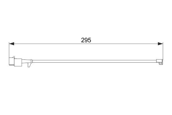 BOSCH 1 987 474 575 Warning Contact, brake pad wear