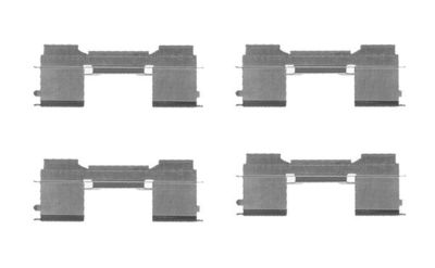 Accessory Kit, disc brake pad BOSCH 1 987 474 711