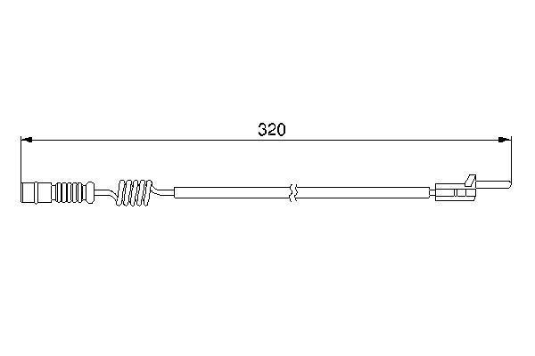 BOSCH 1 987 474 964 Warning Contact, brake pad wear