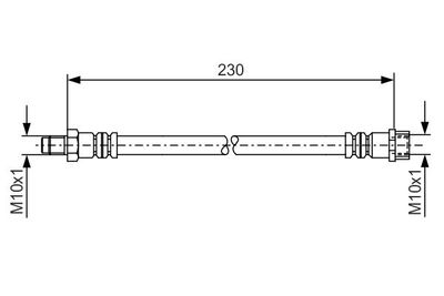 Brake Hose BOSCH 1 987 476 083