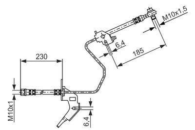 Brake Hose BOSCH 1 987 476 199