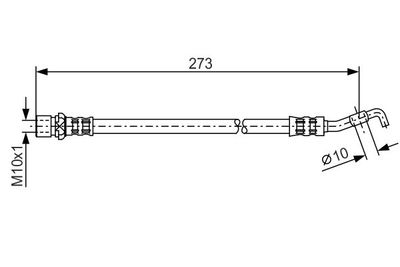 Brake Hose BOSCH 1 987 476 212