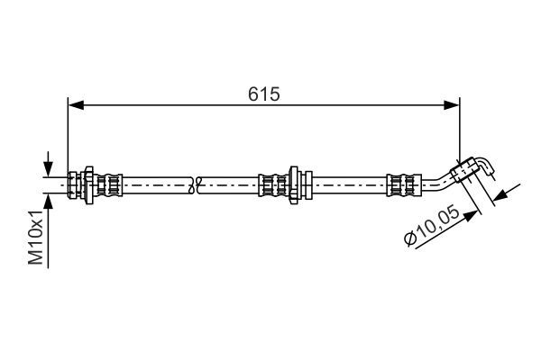 BOSCH 1 987 476 363 Brake Hose