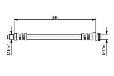 Brake Hose BOSCH 1 987 476 393