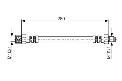 Brake Hose BOSCH 1 987 476 396