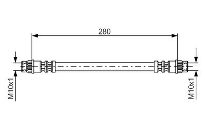 Brake Hose BOSCH 1 987 476 517