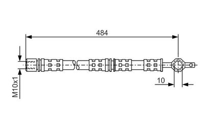 Brake Hose BOSCH 1 987 476 551