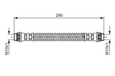 Brake Hose BOSCH 1 987 476 702