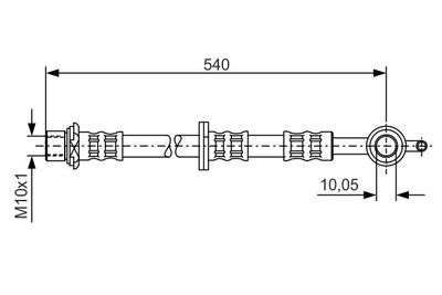 Brake Hose BOSCH 1 987 476 833