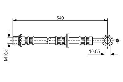 Brake Hose BOSCH 1 987 476 834