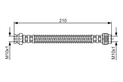 Brake Hose BOSCH 1 987 476 867