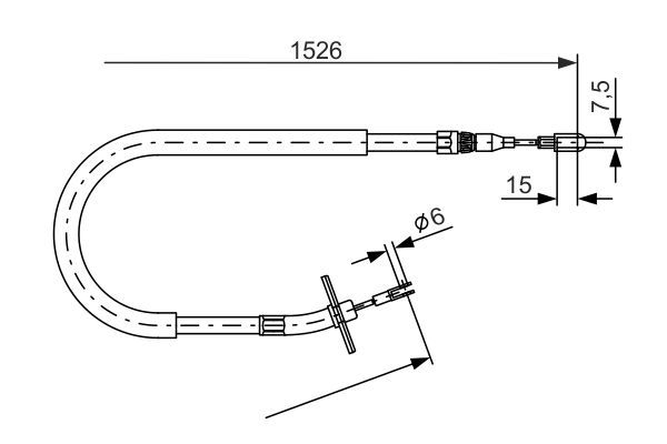 BOSCH 1 987 477 859 Cable Pull, parking brake