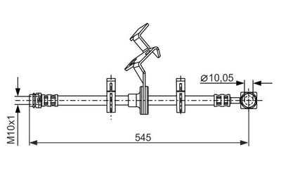 Brake Hose BOSCH 1 987 481 077