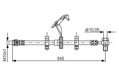 Brake Hose BOSCH 1 987 481 078