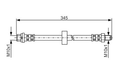 Brake Hose BOSCH 1 987 481 168