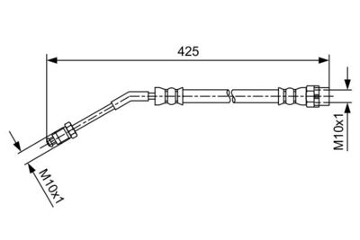 Brake Hose BOSCH 1 987 481 587