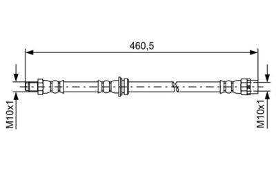 Brake Hose BOSCH 1 987 481 598