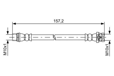 Brake Hose BOSCH 1 987 481 624